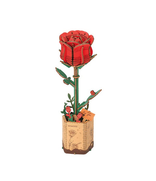 Rowood Red Rose Wooden Bloom Craft Kit (ROETW042)