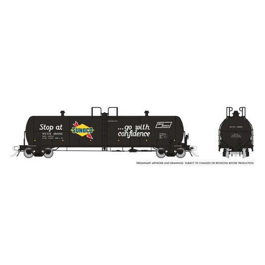 HO Procor 20K Gallon Tank Car Sunoco (NCTX) Single Car (RPI135018A)