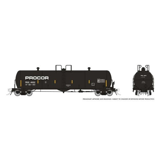 HO Procor 20K Gallon Tank Car PROX Late Repaint Single Car (RPI135026A)