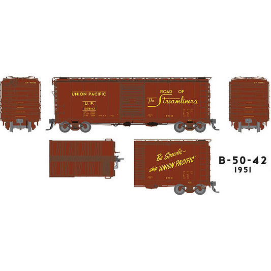 UP Class B-50-42 40' Boxcar - Ready to Run