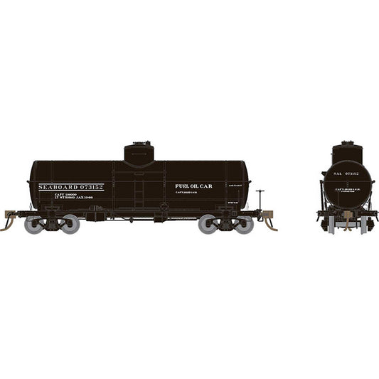 Union Tank Car 10,000-Gallon X-3 Tank Car - Ready to Run -- Seaboard Air Line (black, white)