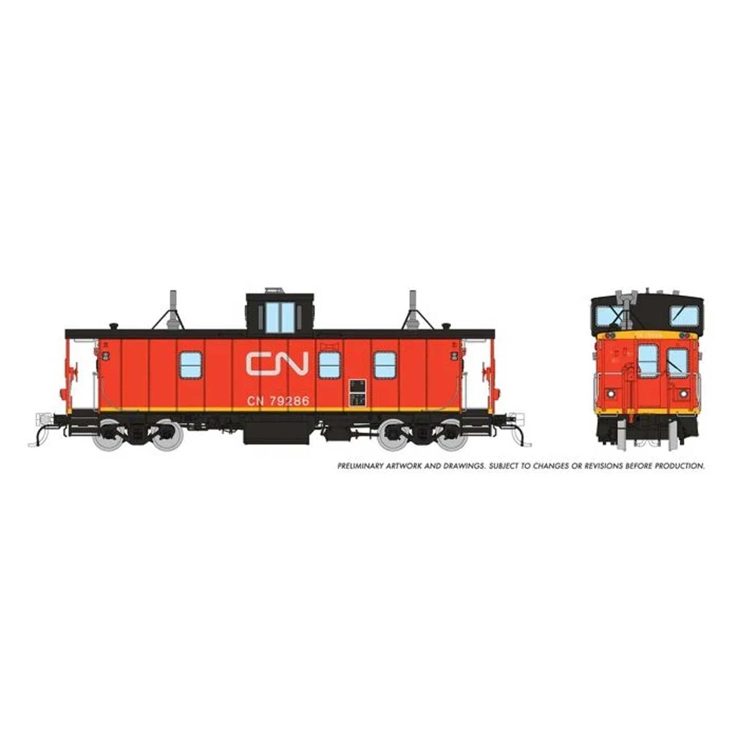 HO CN H-S Caboose Model (RPI166017)