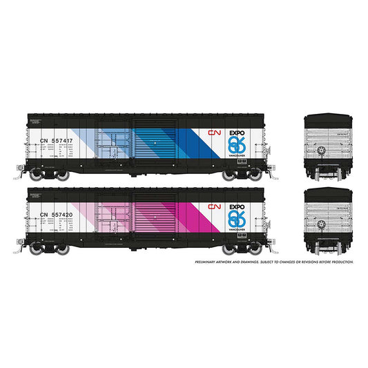 HO NSC 5304 Boxcar CN Expo 86 (RPI173004)