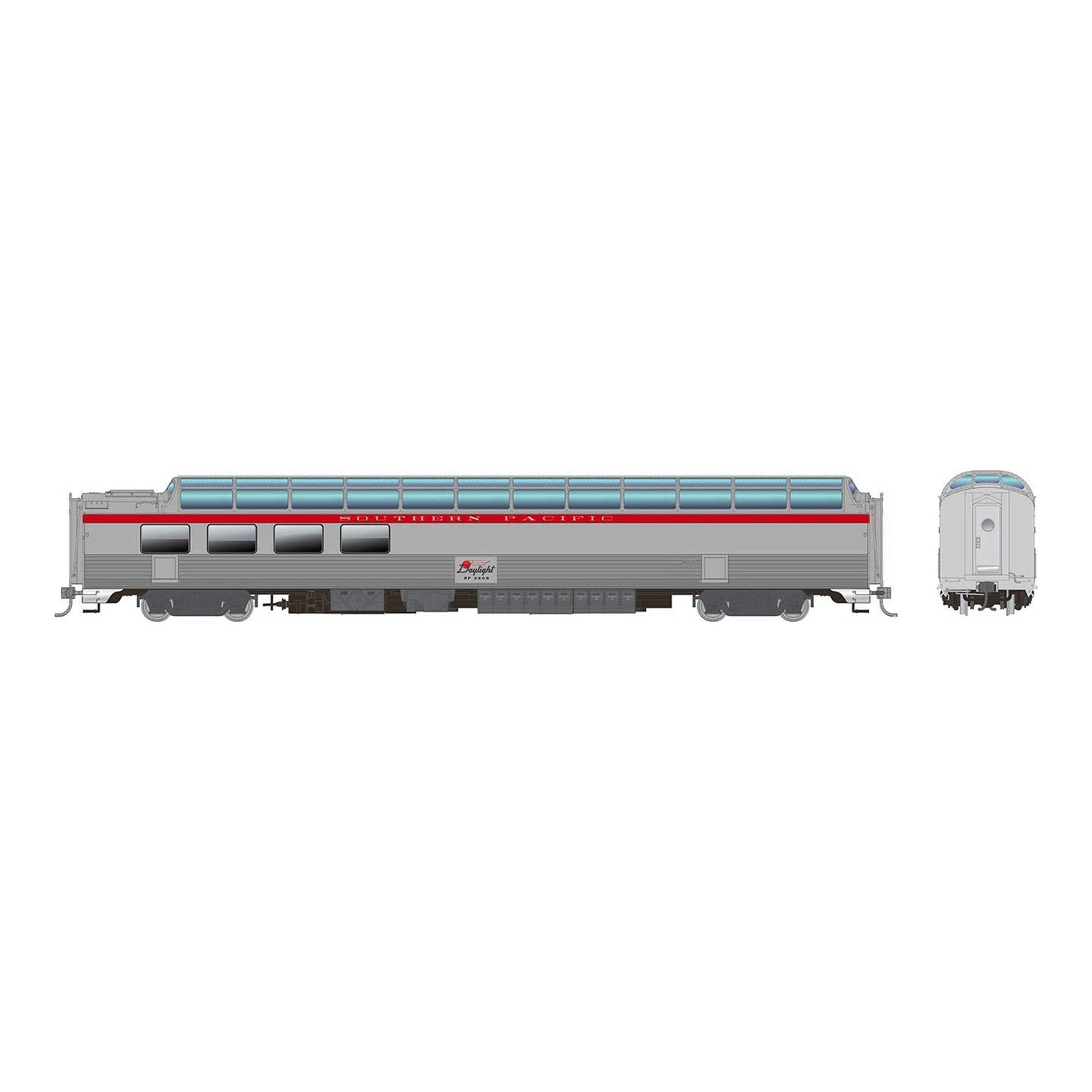 HO SP Dome-Lounge with Fluted Sides (RPI175007)