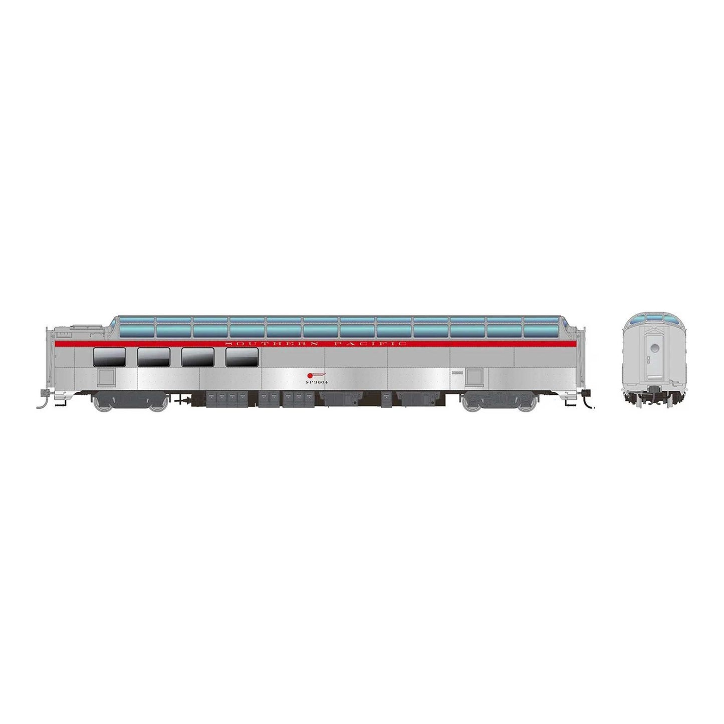 HO SP Dome-Lounge with Flat Sides Southern Pacific General Service #3602 (RPI175008)