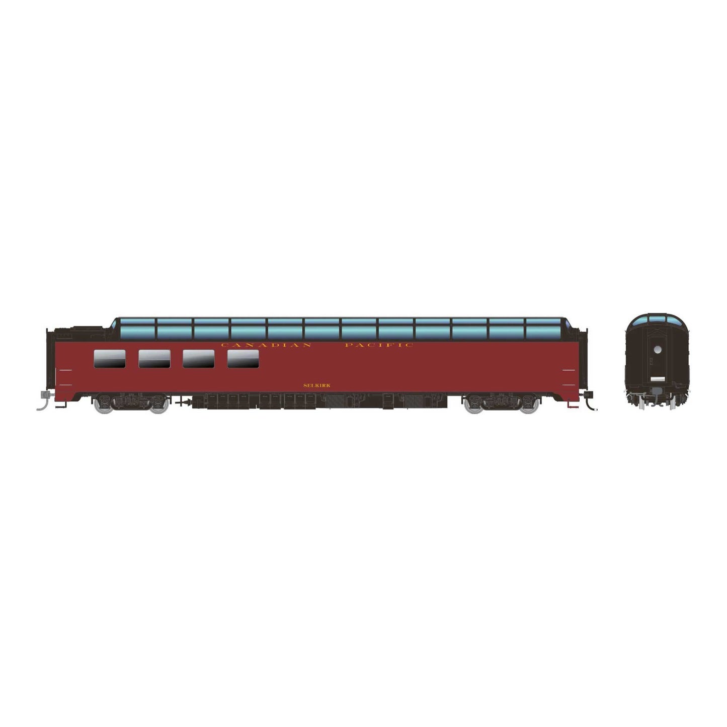 HO SP Dome-Lounge with Flat Sides Canadian Pacific Selkirk (RPI175014)
