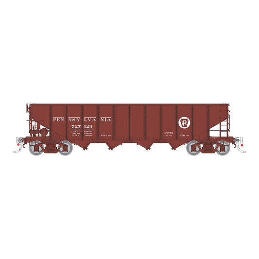 HO H21E 4-Bay Hopper Car PRR Red Circle Keystone (RPI178005)