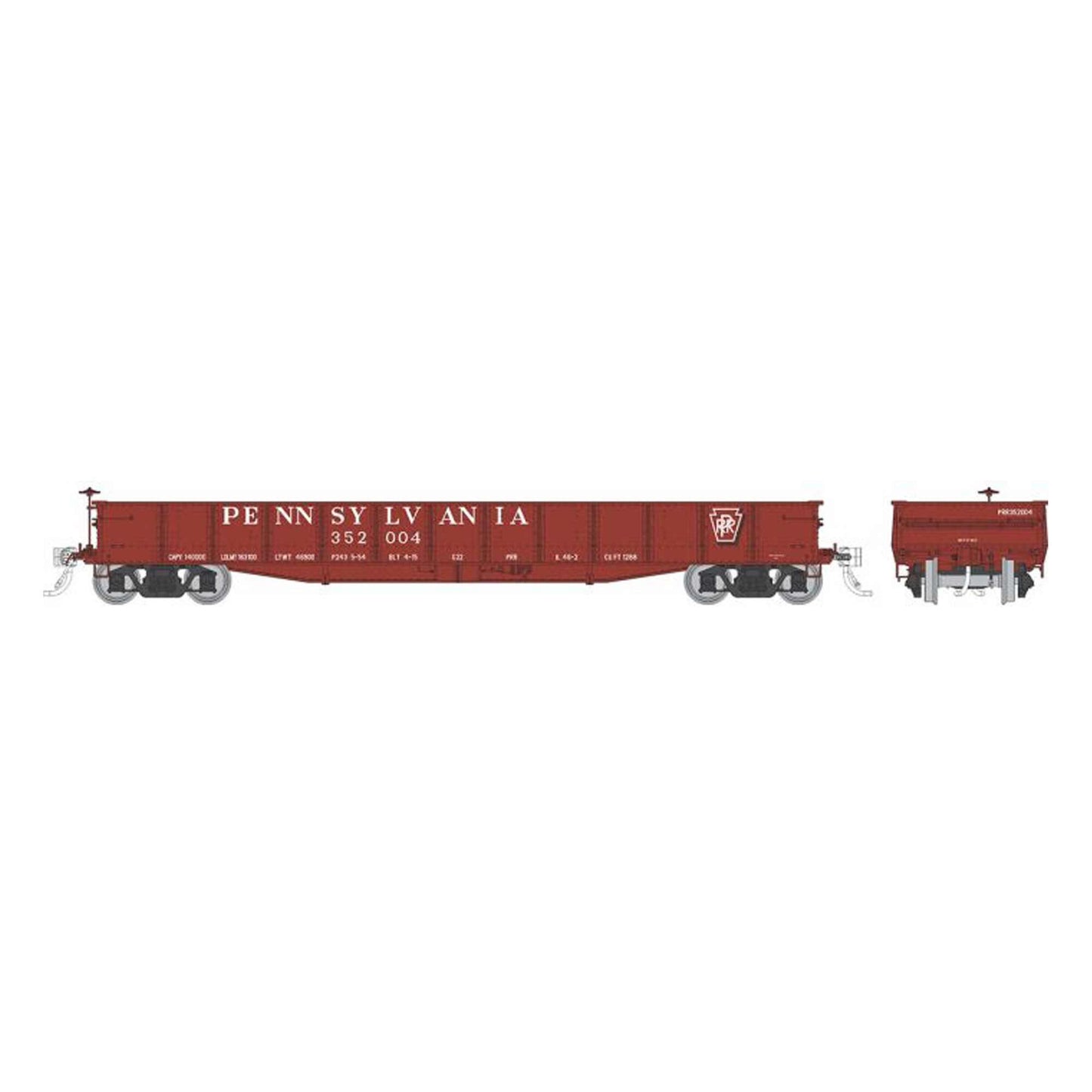 HO G22 Gondola Pennsylvania Railroad with AB Brakes Single Car (RPI194004A)