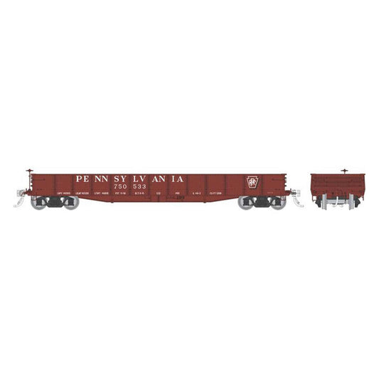 HO G22 Gondola PRR Shadow Keystone 6-Pack (RPI194005)