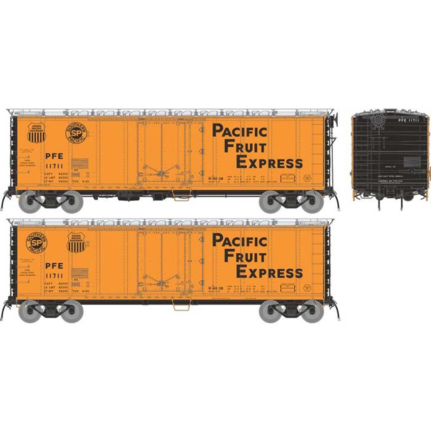 HO PFE R-40-28 Reefer - 1961 Scheme (RPI196102A)
