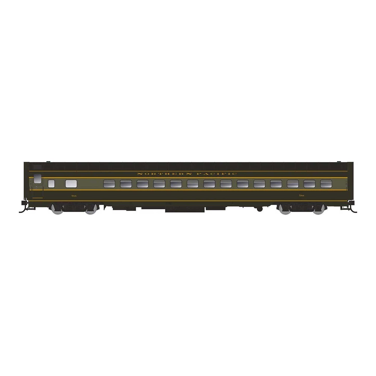 HO Plan 7509 Coach Northern Pacific Streamline #592 (RPI197002)