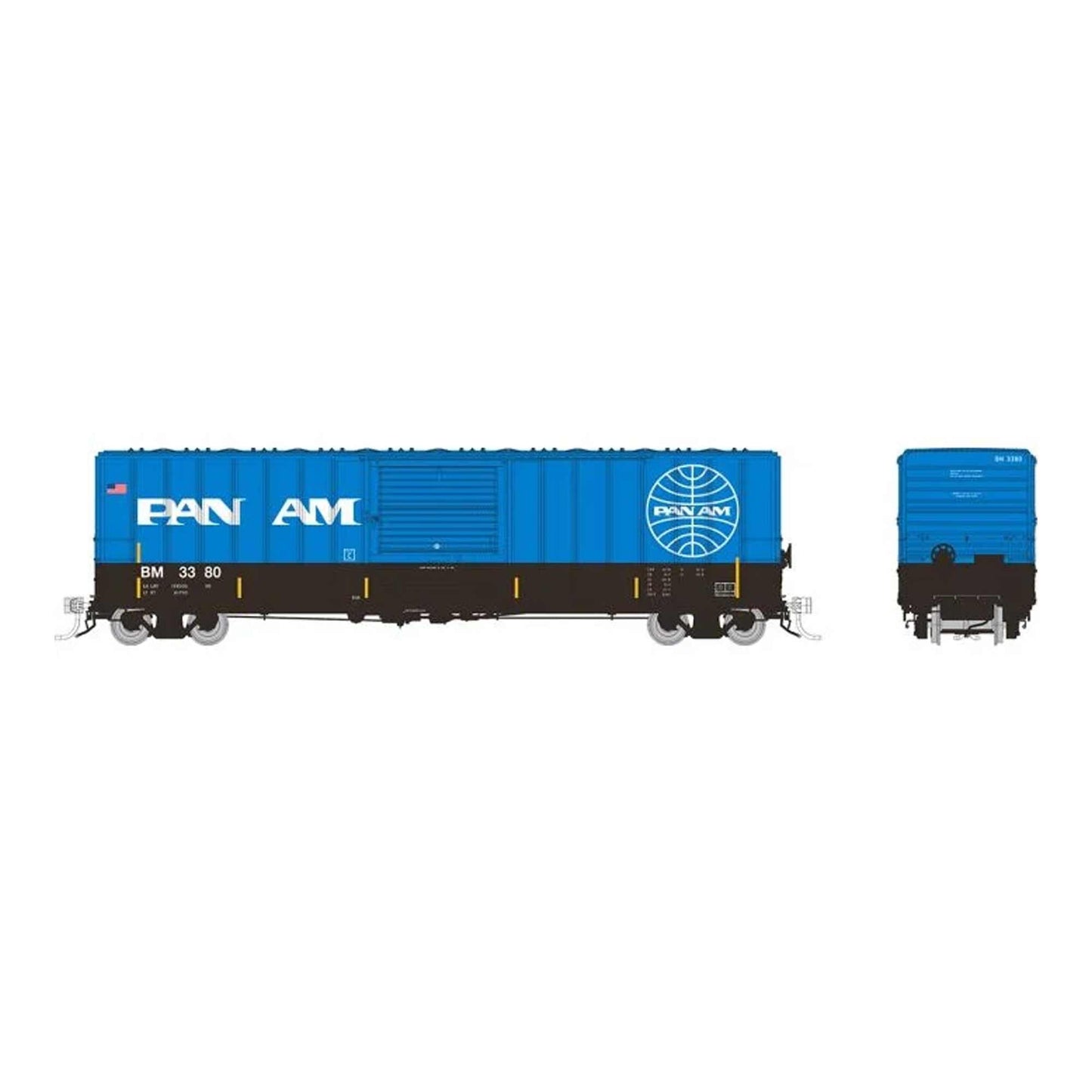 HO PC&F 5241cuft Boxcar - B&M Pan-Am (RPI198002A)