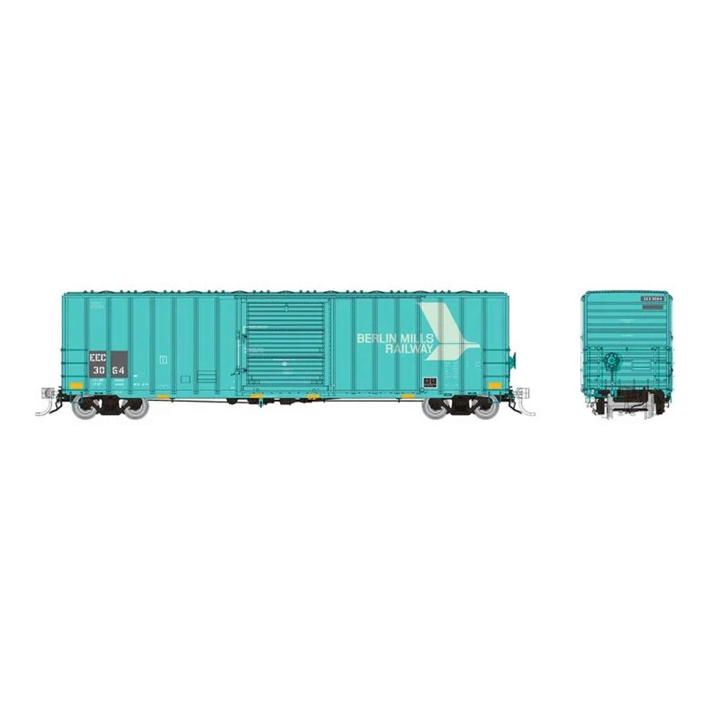 HO PC&F 5241cuft Boxcar EEC Patchout Single Car (RPI198011A)