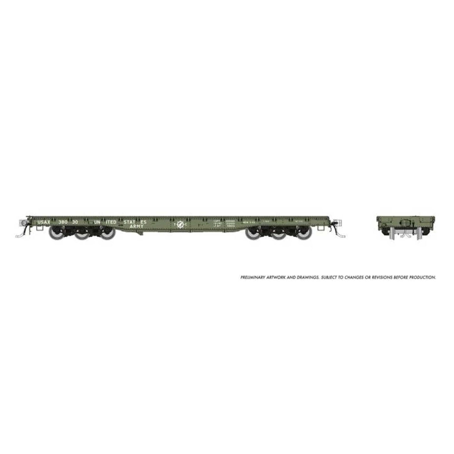 HO Magor 54ft Flatcar Model (RPI199001A)