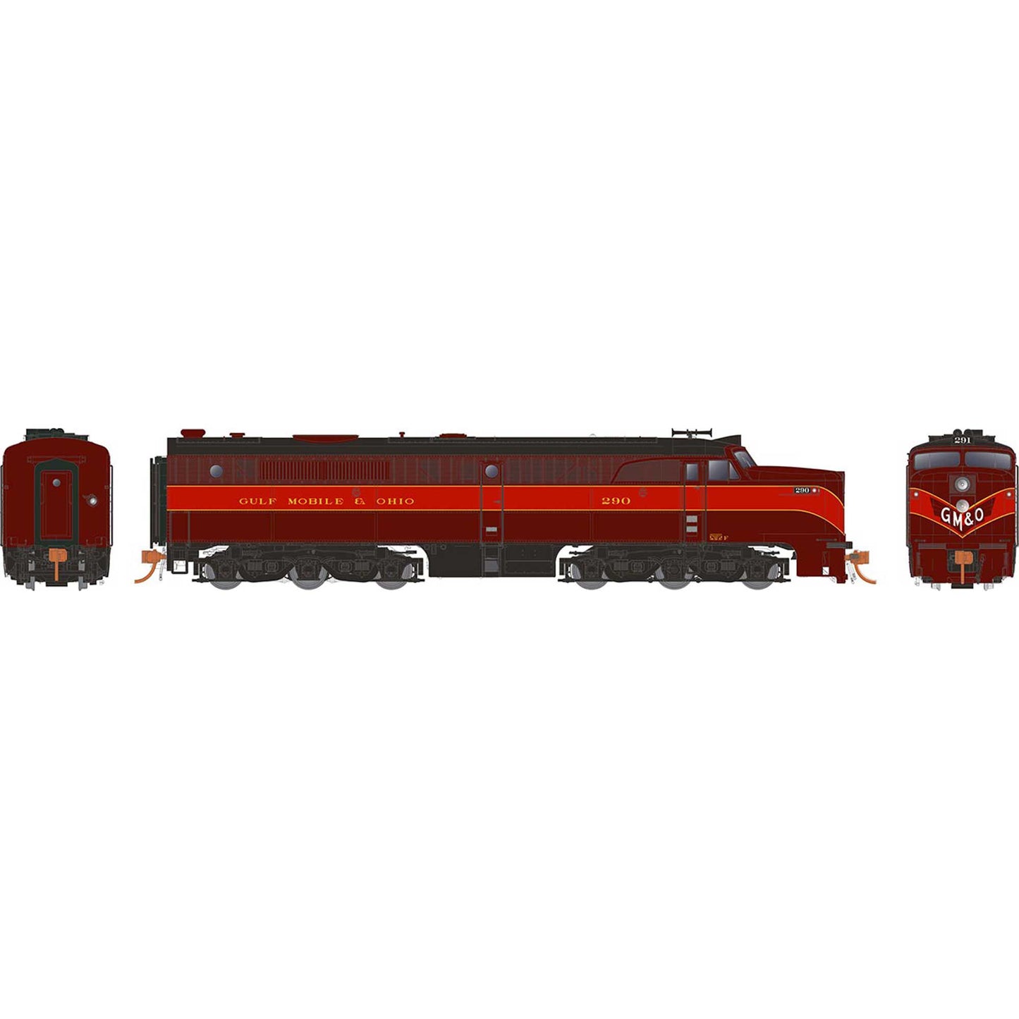 HO PA-1 Locomotive GM&O #290 (RPI23050)