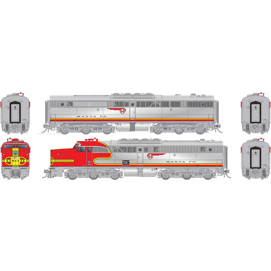HO PA-1 + PB-1 Locomotive Set with DCC & Sound, ATSF #51A, 51C (RPI23546)