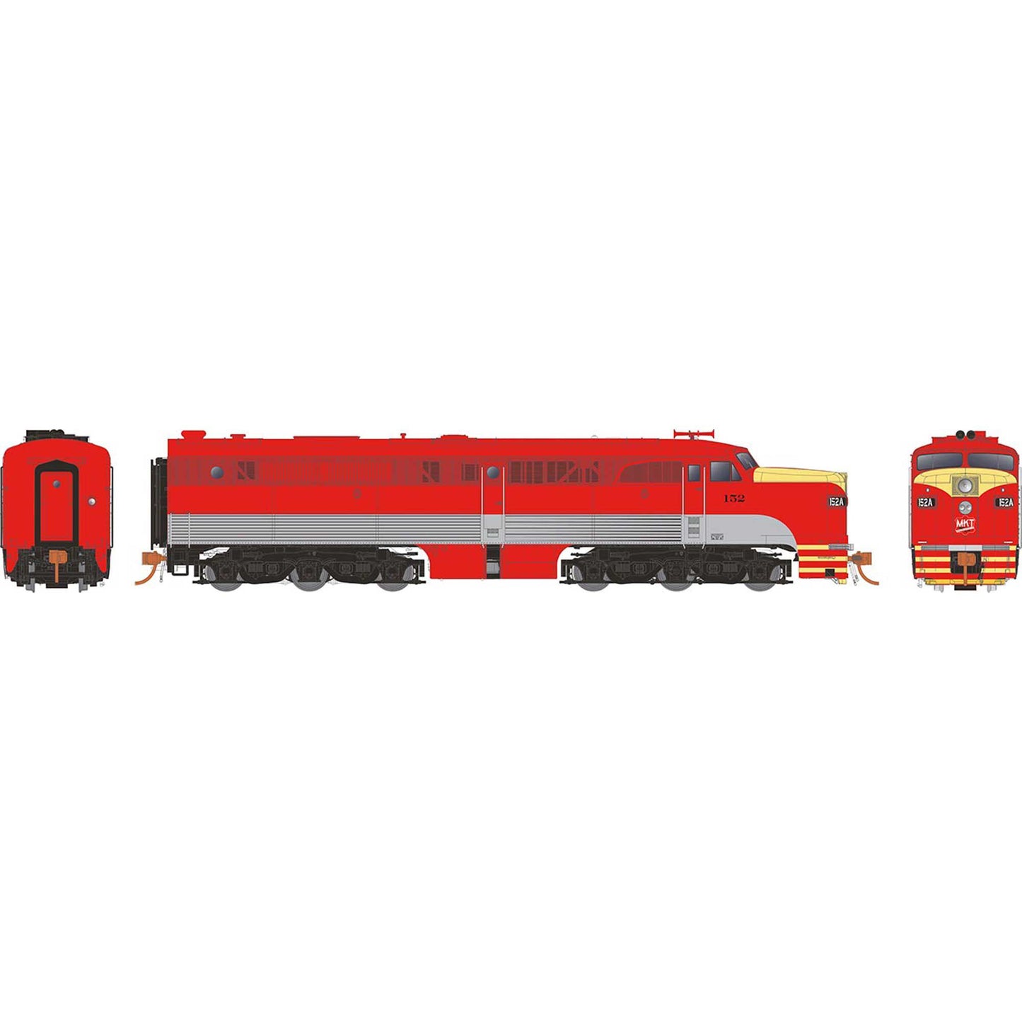 HO PA-1 Locomotive with DCC & Sound, MKT #152 (RPI23555)