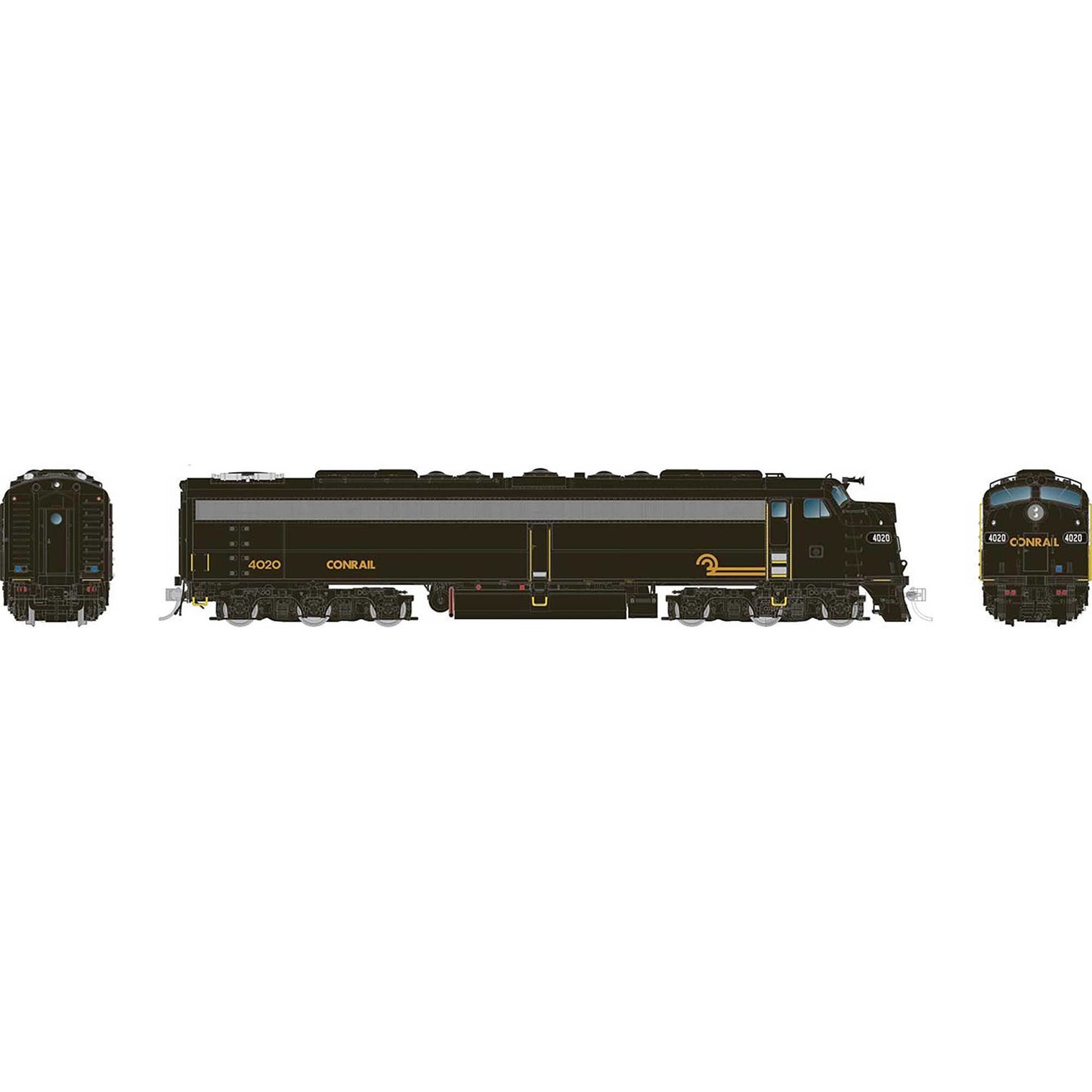 HO EMD E8A Locomotive with HEP and DCC & Sound - Conrail #4021 (RPI28808)