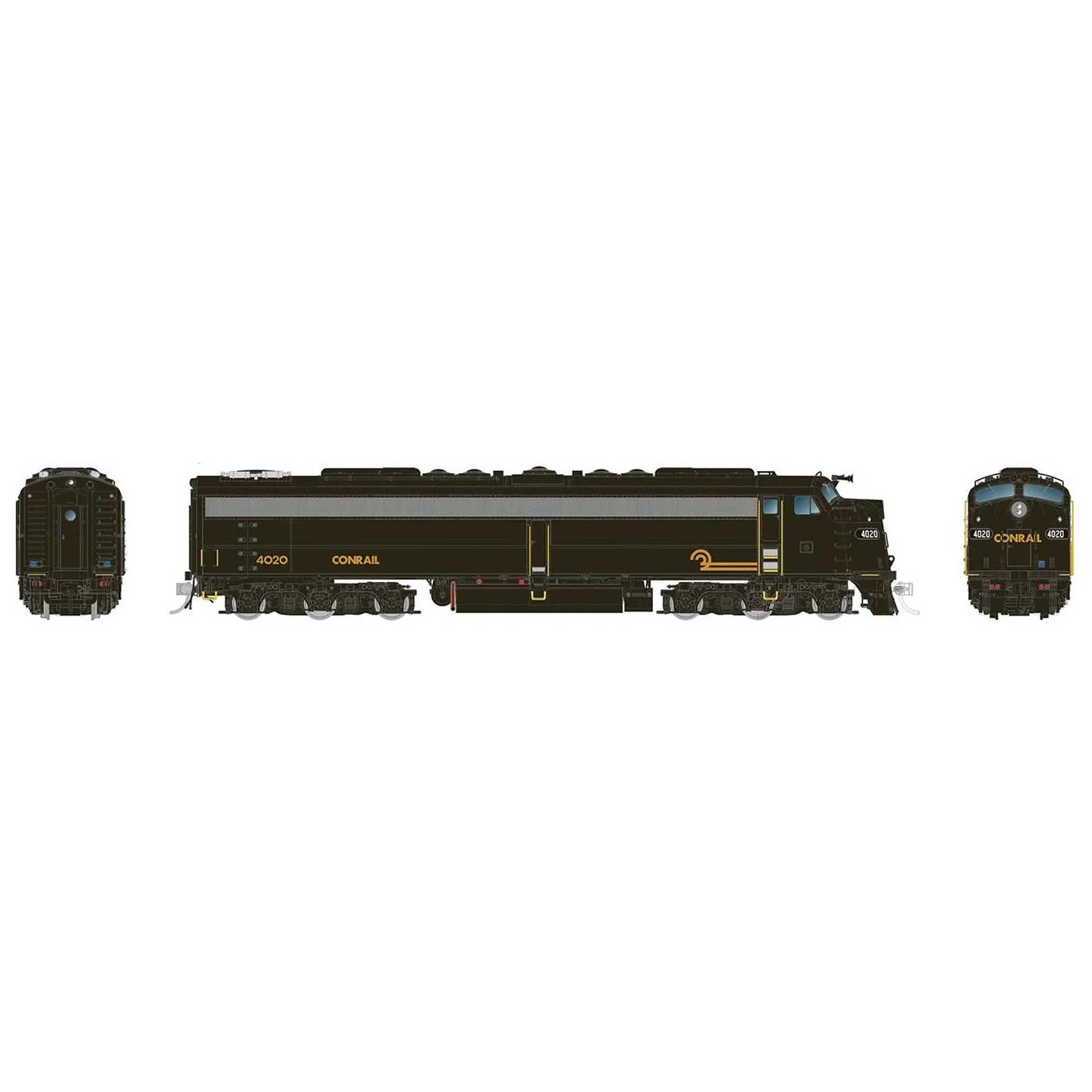 HO EMD E8A Locomotive with HEP, DCC and Sound CR #4022 (RPI28809)