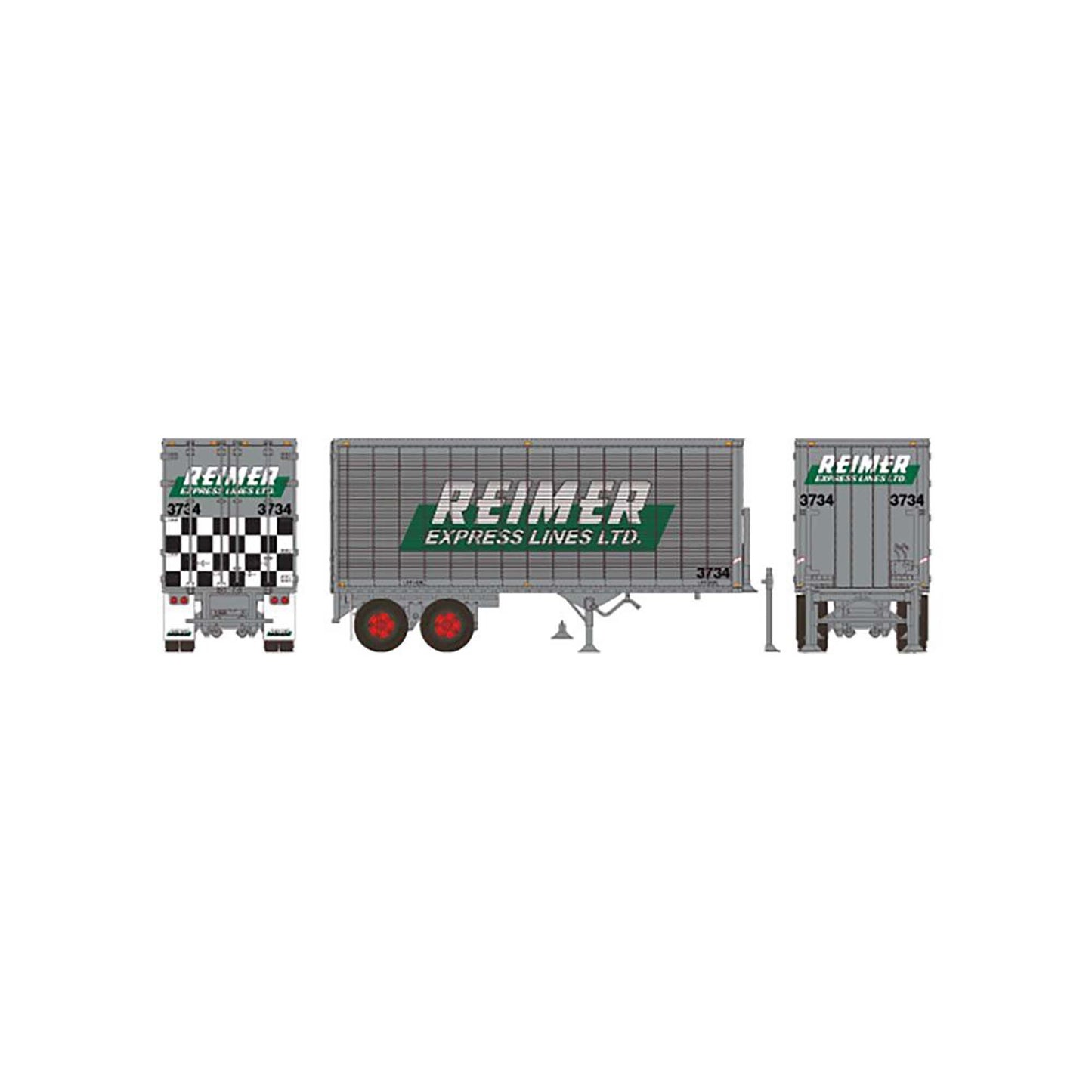 HO 26 Can-Car Trailer Reimer Trucking #3742 (RPI403083)