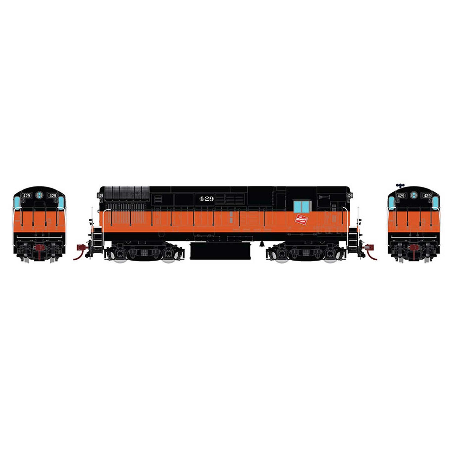 HO Scale H16-44 DC/DCC/S MILW Orange & Black #436 (RPI44508)