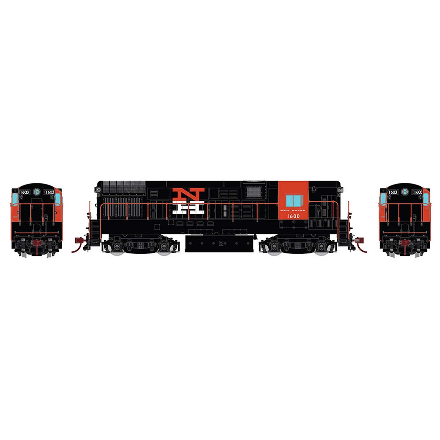 HO Scale H16-44 Locomotive New Haven McGinnis Scheme (RPI44510)