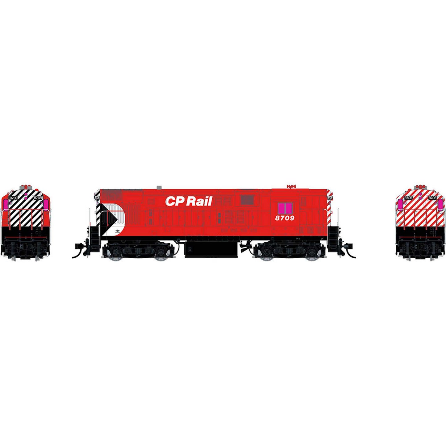 HO Scale H16-44 DC/DCC/S Locomotive CP Rail Action Red #8709 (RPI44538)