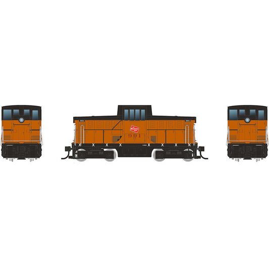 HO GE 44 Tonner Switcher Locomotive with DCC and Sound, MILW #992 (RPI48510)