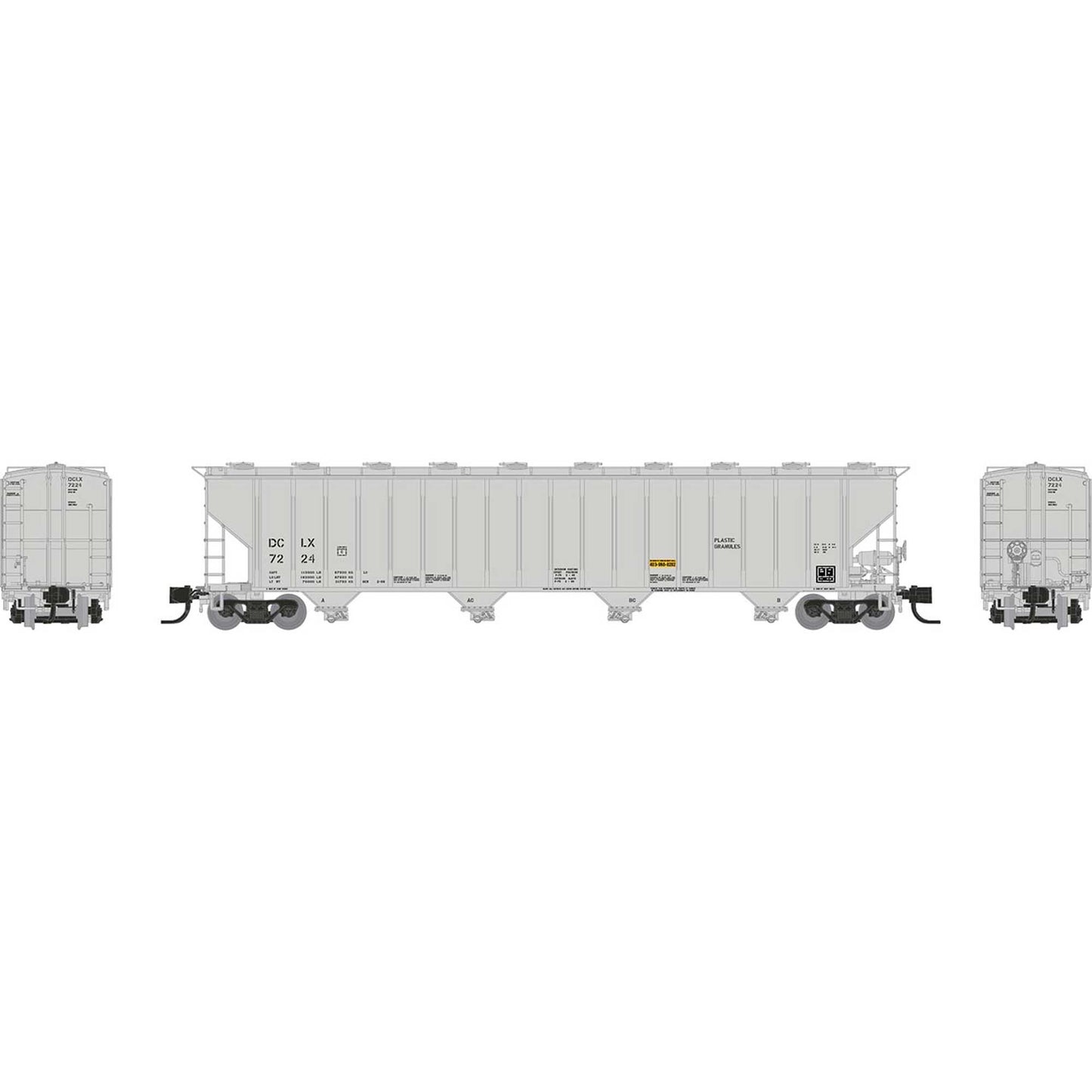 Procor 5820 Covered Hopper DCLX (Dow Chemical) N Scale Model (RPI560008A)
