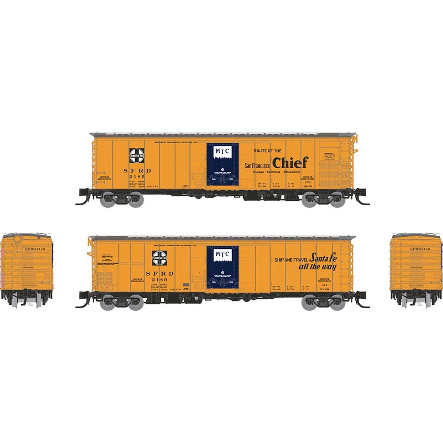 N SF RR-60 Mech Reefer with SanFran Chief Slogan (RPI561007A)