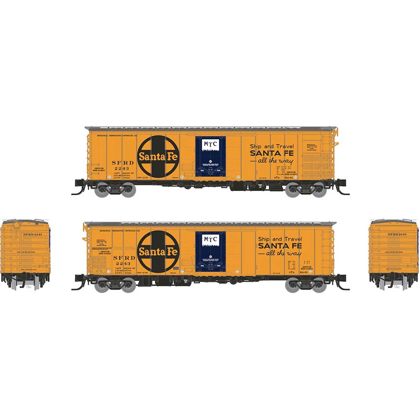N SF RR-61 Mech Reefer Train Car (RPI561010A)