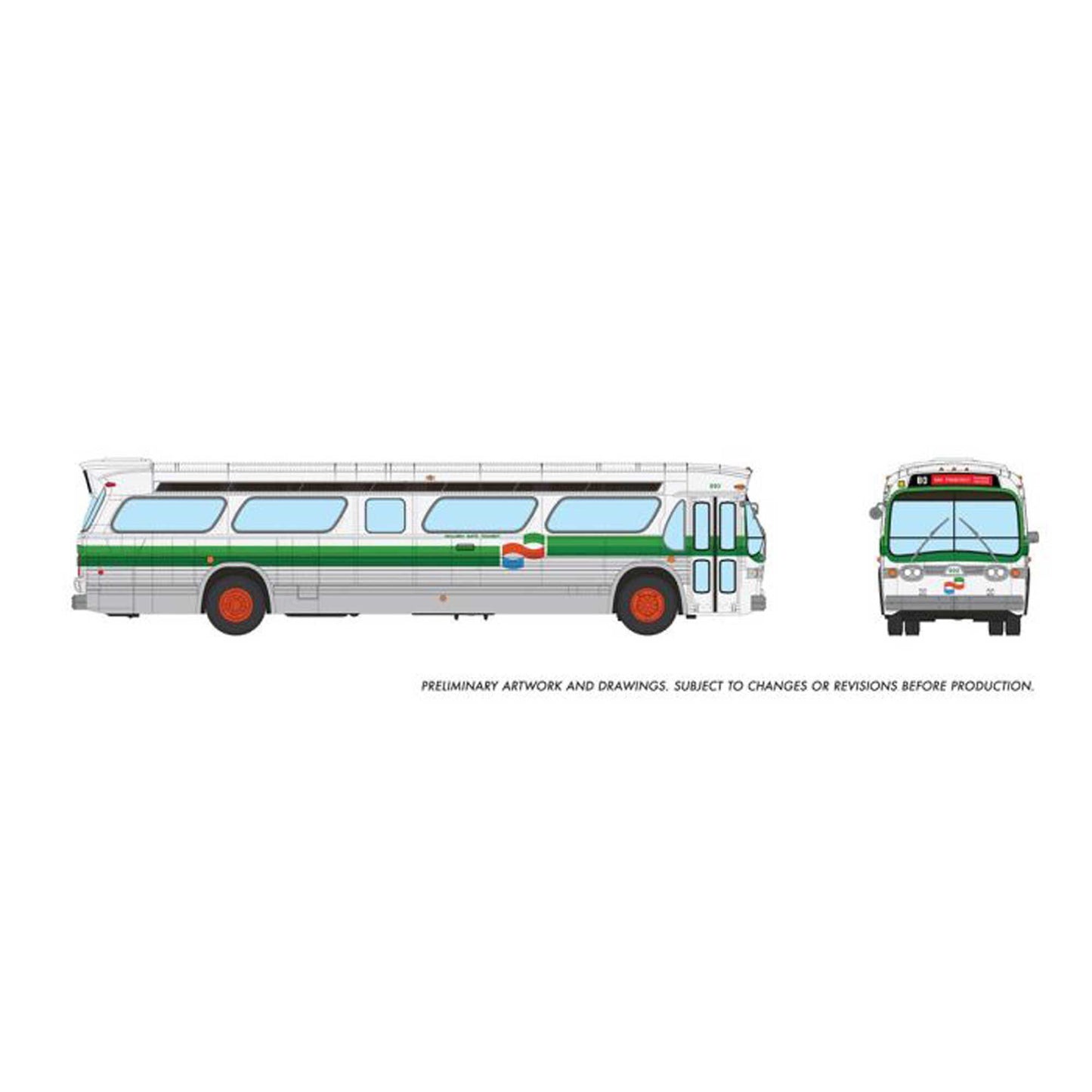 HO 1/87 New Look Bus Deluxe Golden Gate Transit #890 (RPI753114)
