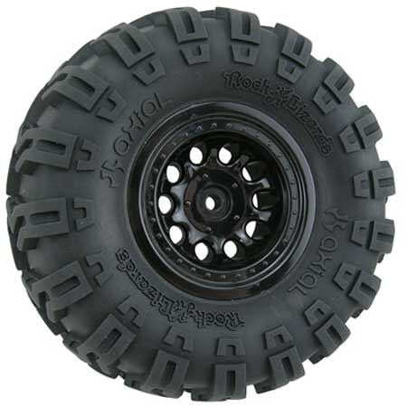 1/10 Revolver Crawler Front/Rear 2.2 Wheels (Black) - Set of 2 (RPM82232)