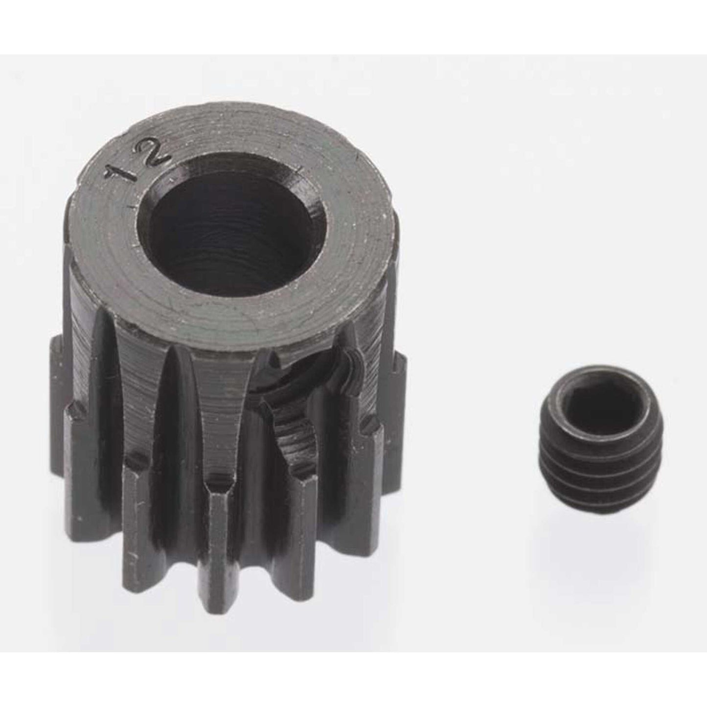 Extra Hard 12 Tooth Blackened Steel 32p Pinion Gear 5mm (RRP8612)