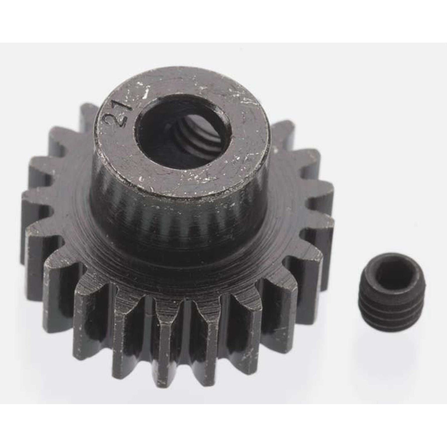 21 Tooth Blackened Steel 32p Pinion Gear with 5mm Shaft (RRP8621)