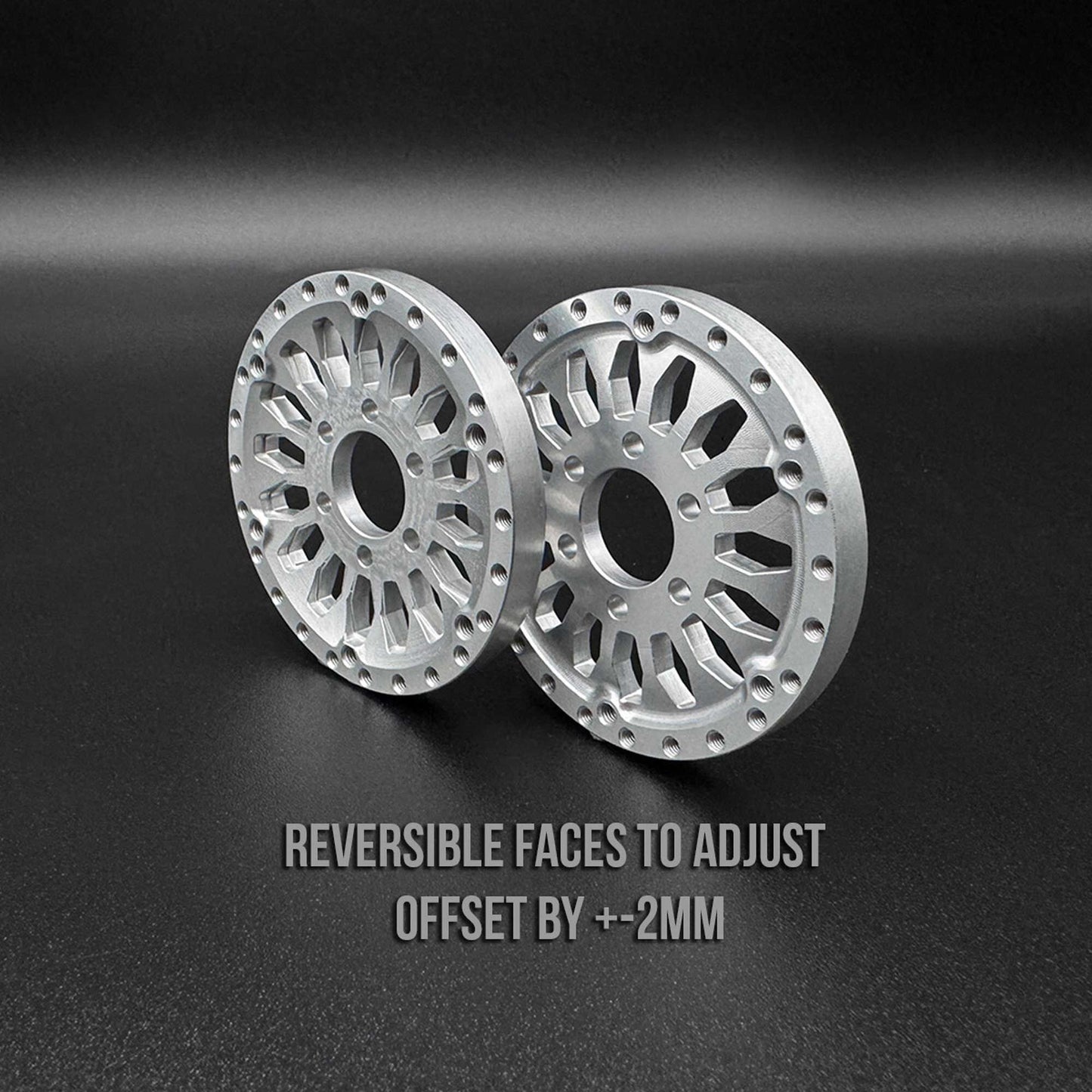 1.9 Aluminum SHIELD Beadlock Wheels for Rock Crawlers (SEHREEFS204)