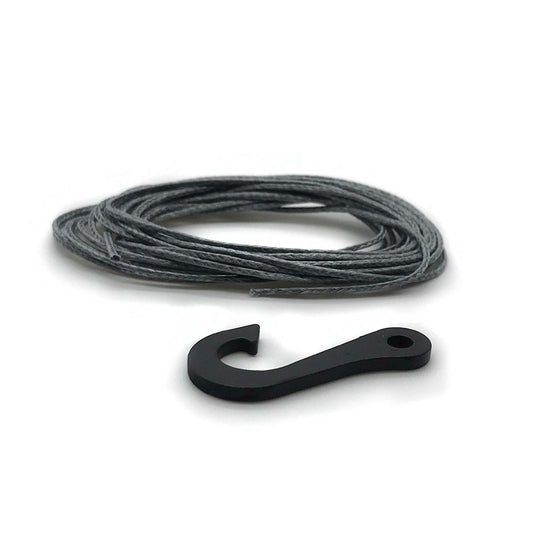 7 Feet Synthetic Winch Line with Steel Hook (SEHREEFS45)