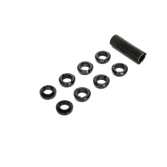 Radio Black Switch Nuts Set with Tool (8 Pieces) (SPMA1302)