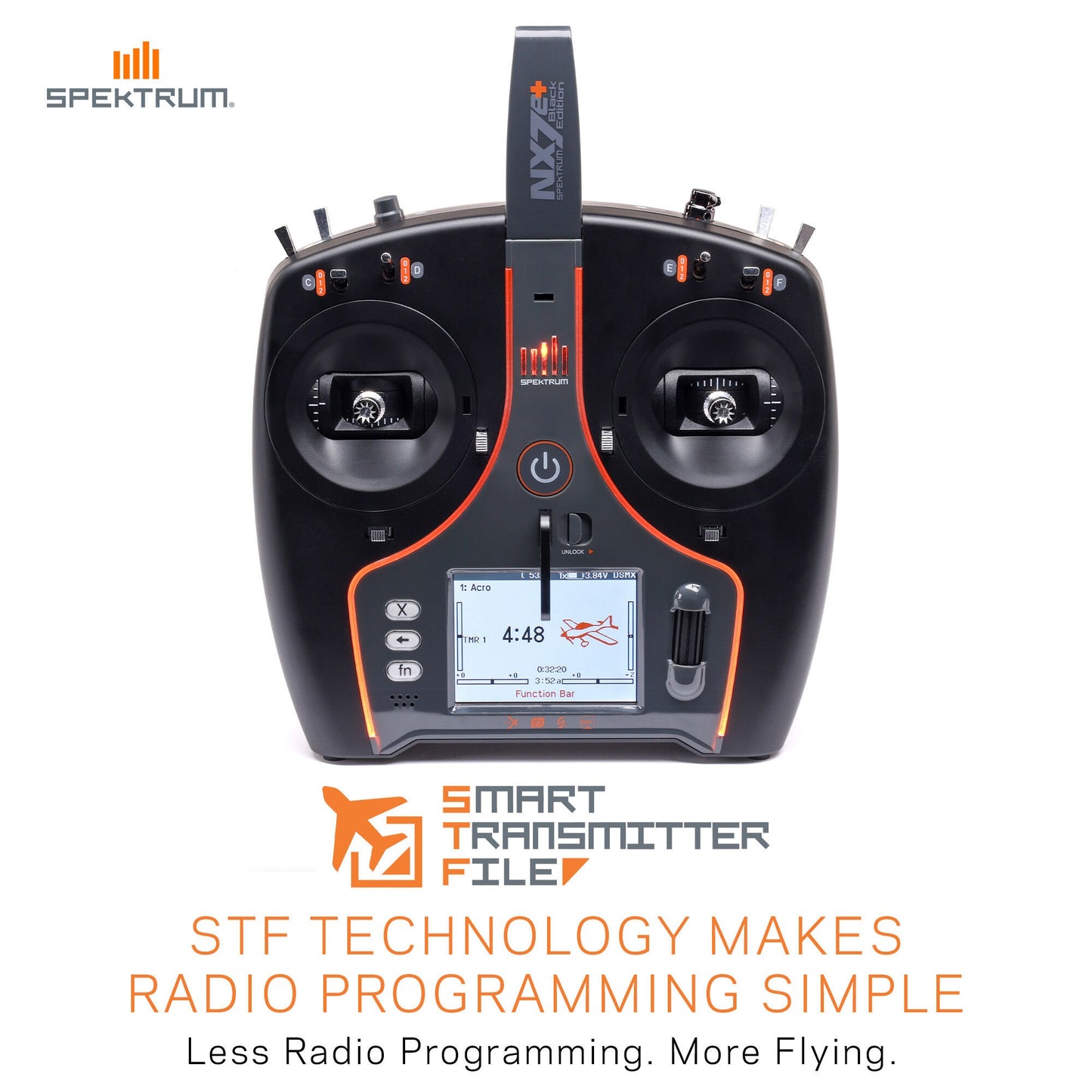 NX7e+ 14-Channel DSMX Transmitter Only, Black Edition (SPMR7120)