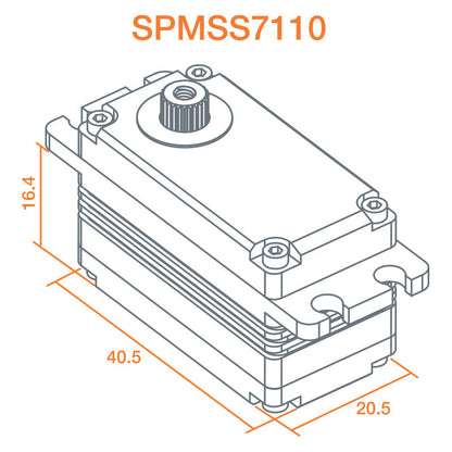 S7110 Low Profile Servo Winch for 1/10 Rock Crawlers (SPMSS7110)_2