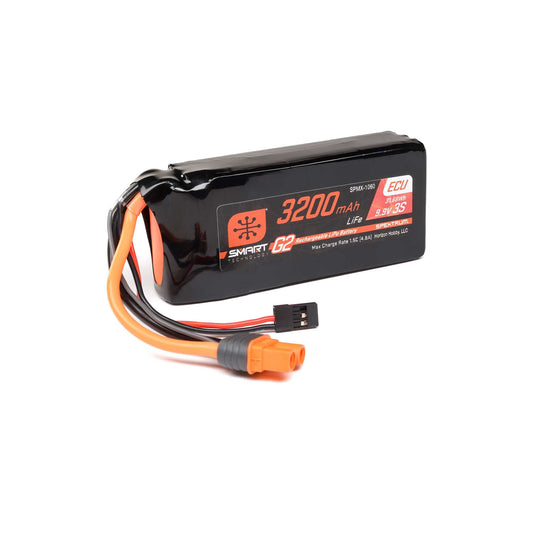 Spektrum 9.9V 3200mAh 3S 10C Smart G2 LiFe Battery (SPMX-1060)
