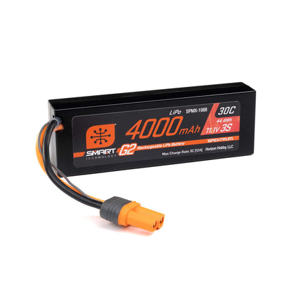 11.1V 4000mAh 3S 30C Smart LiPo G2 Hard Case: IC5_3