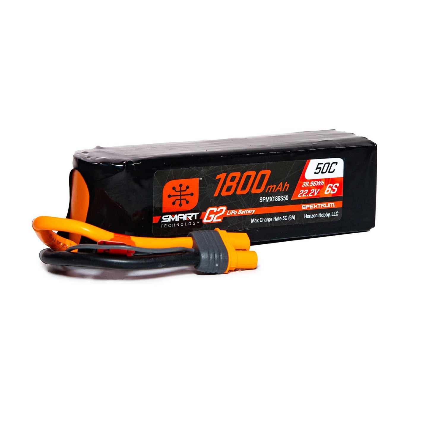 22.2V 1800mAh 6S 50C Smart G2 LiPo Battery with IC3 Connector (SPMX186S50)