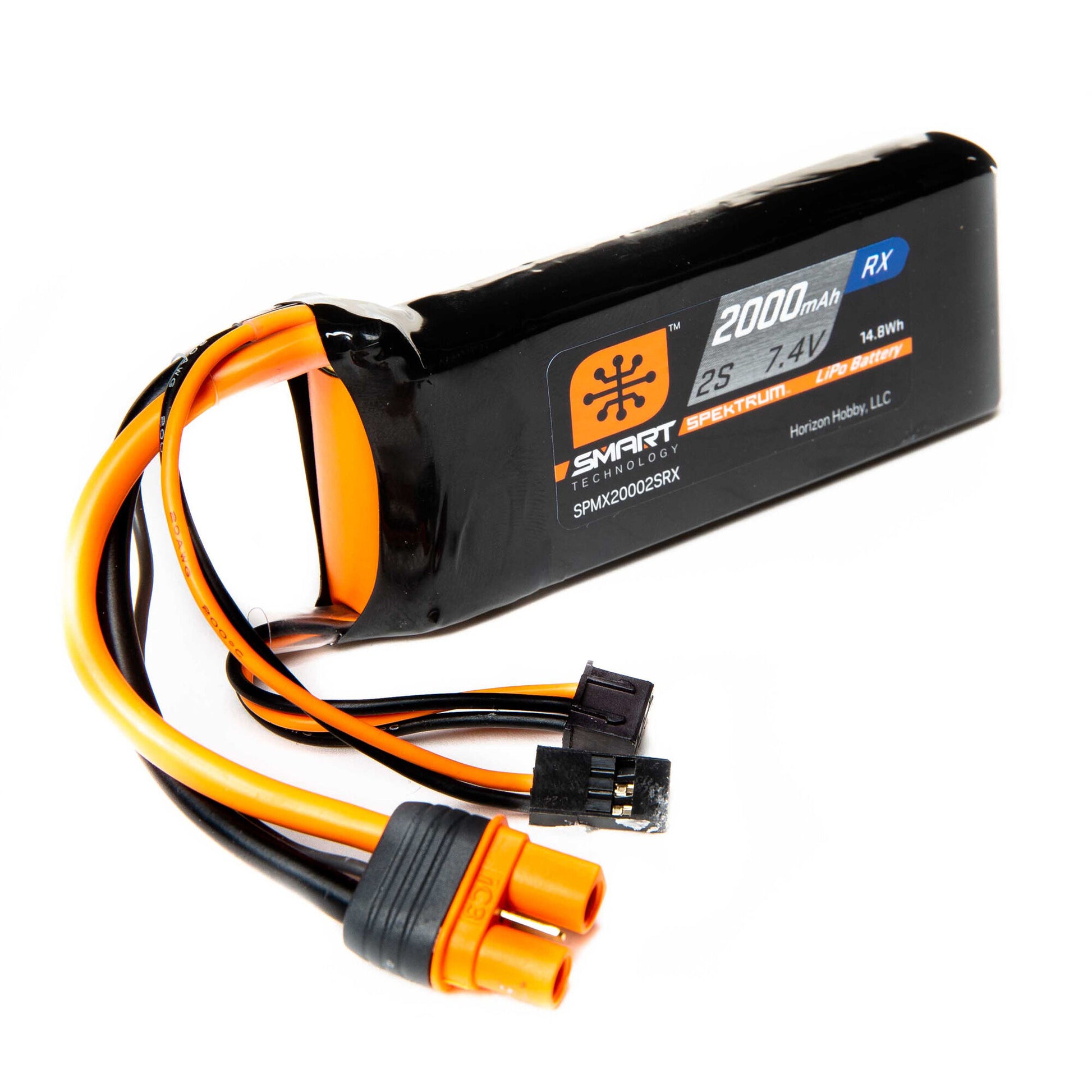 2000mAh 2S 7.4V Smart LiPo Recei (SPMX20002SRX)_1
