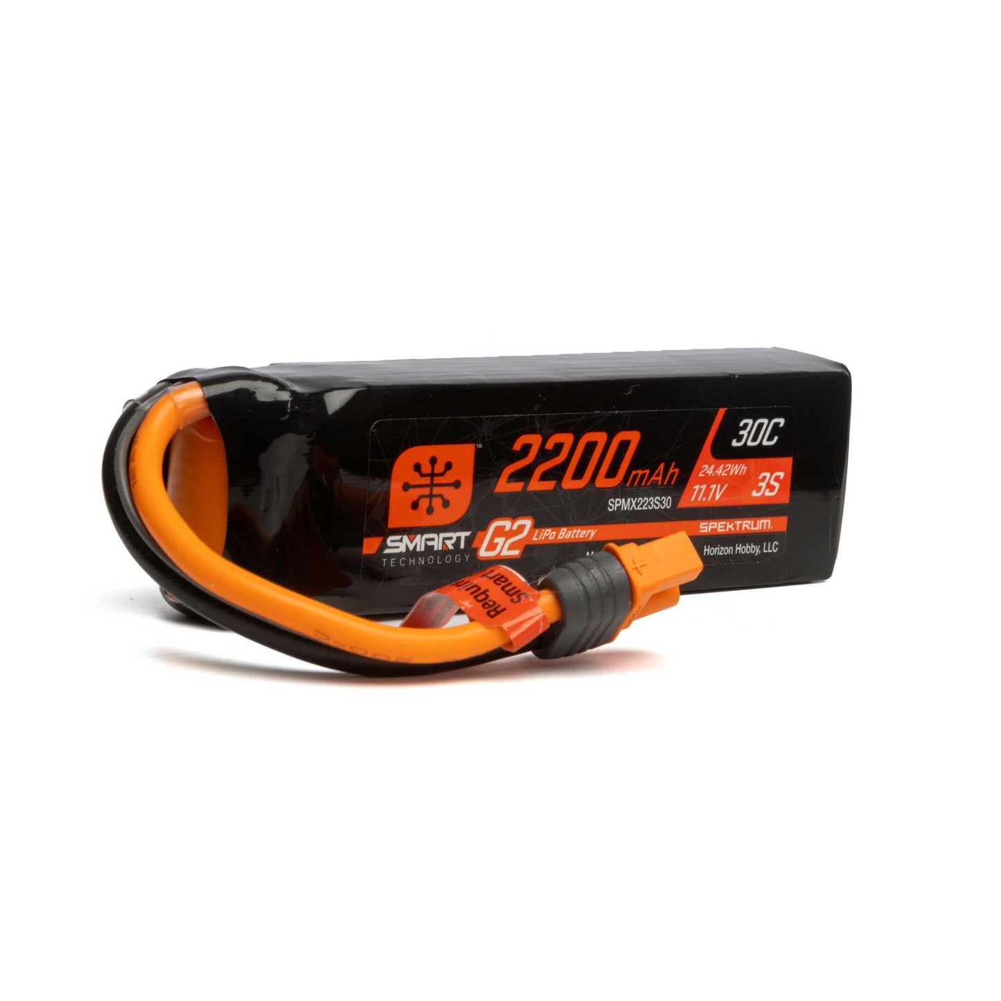 2200mAh 11.1V 30C 3S Smart G2 LiPo Battery Pack with IC3 Plug (SPMX223S30)