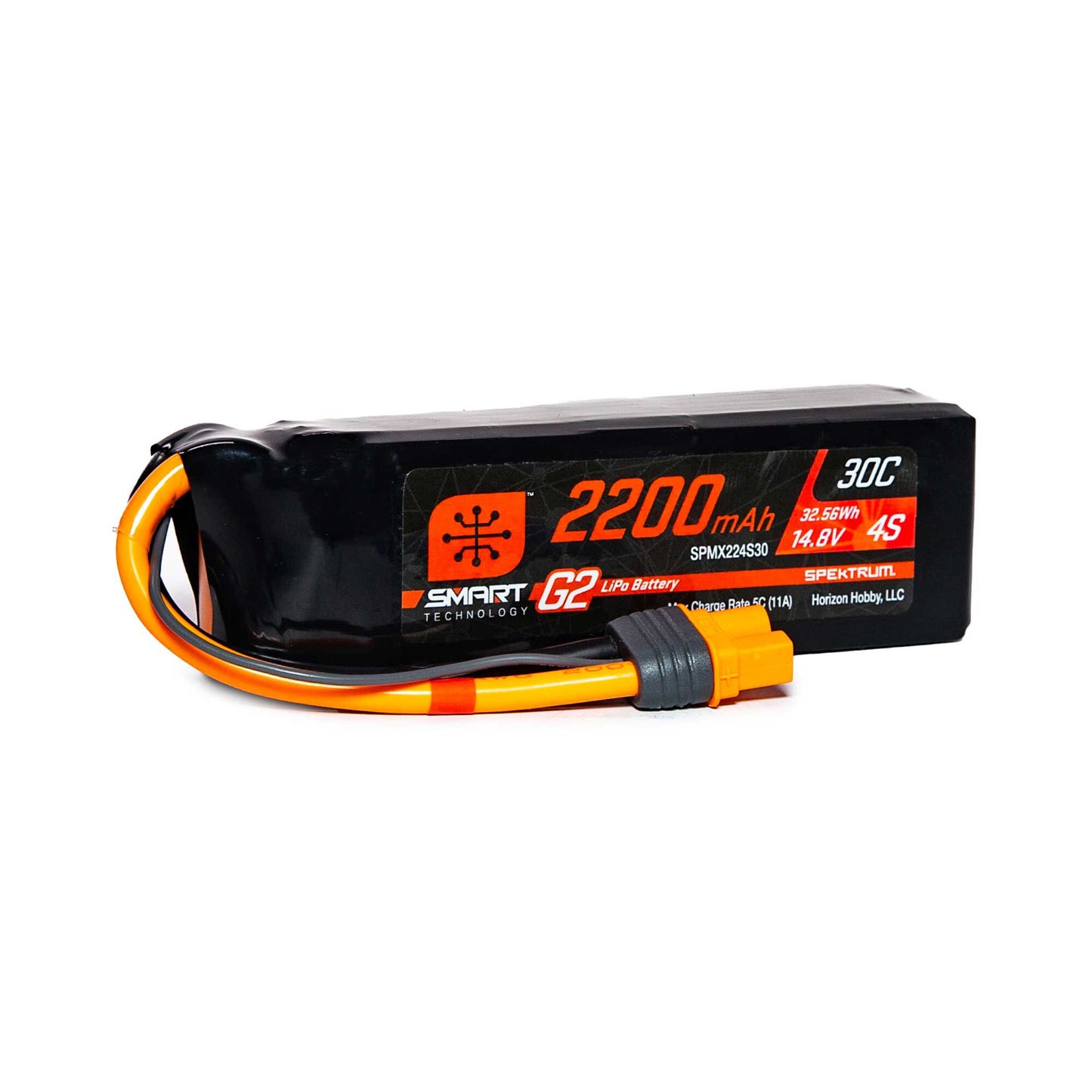 2200mAh 14.8V 30C 4S Smart G2 LiPo Battery Pack with IC3 Plug (SPMX224S30)_1