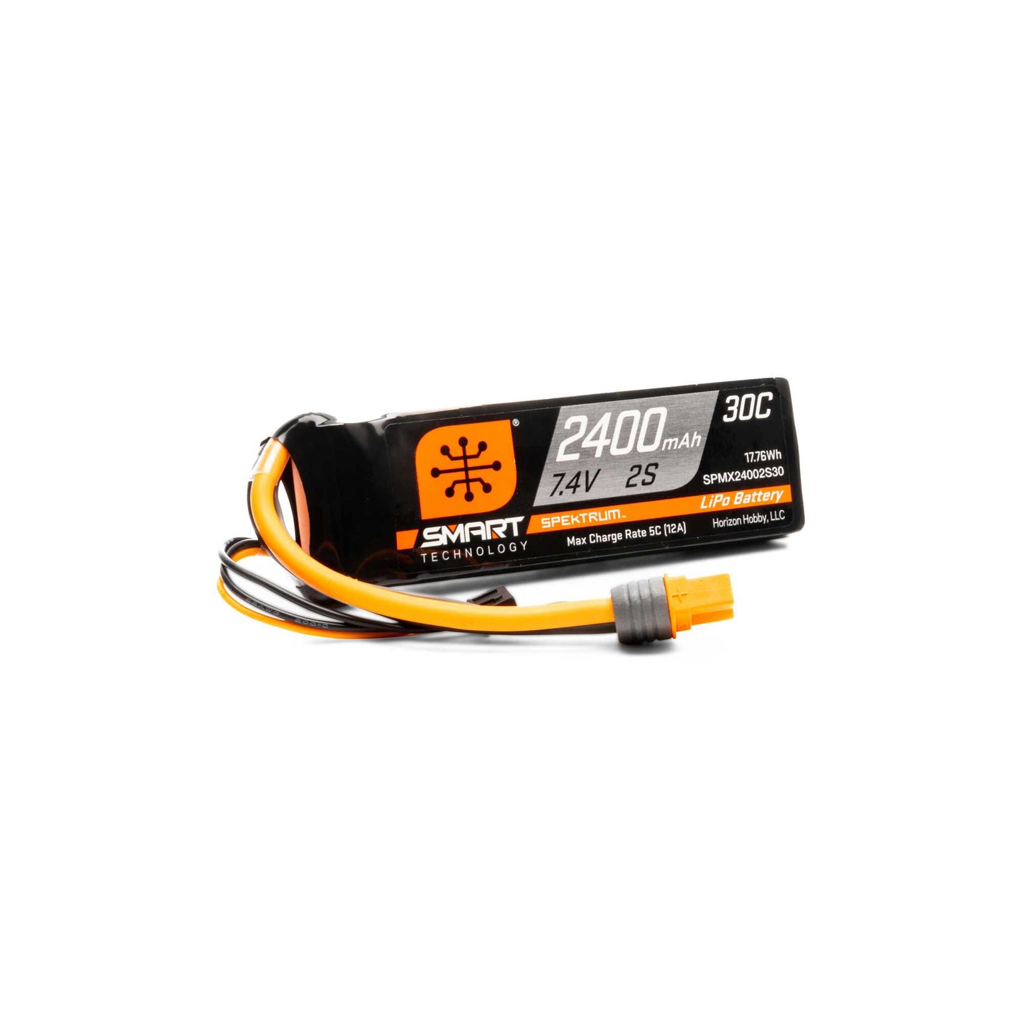 7.4V 2400mAh 2S Smart 30C LiPo Battery with IC3 Connector (SPMX24002S30)_1