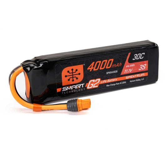 4000mAh 11.1V 30C 3S Smart G2 LiPo Battery Pack with IC3 Plug (SPMX43S30)_1
