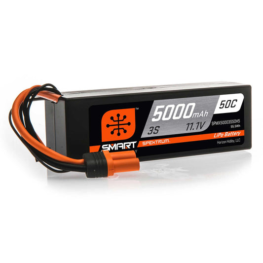 5000mAh 3S 11.1V 50C Smart LiPo Battery Pack (SPMX50003S50H5)