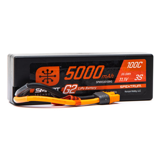 5000mAh 11.1V 100C 3S Smart G2 Hardcase LiPo Battery Pack with IC3 Plug (SPMX53S100H3)_1
